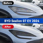 For SEALION 7 2024 2025 Car Headlight Protective Cover Film Front Light TPU Anti-scratch Headlamp Tint Sticker Accessories